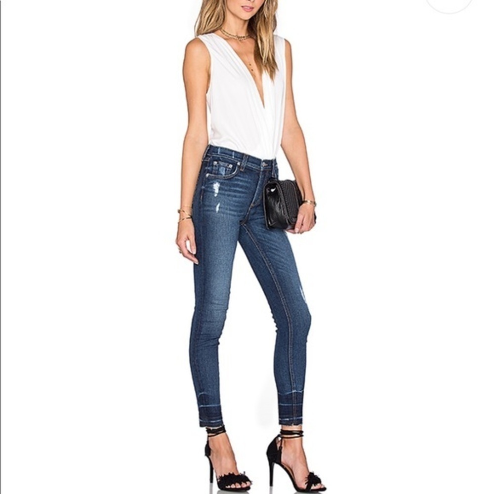 NWT L'Academie wrap open front blouse shirt